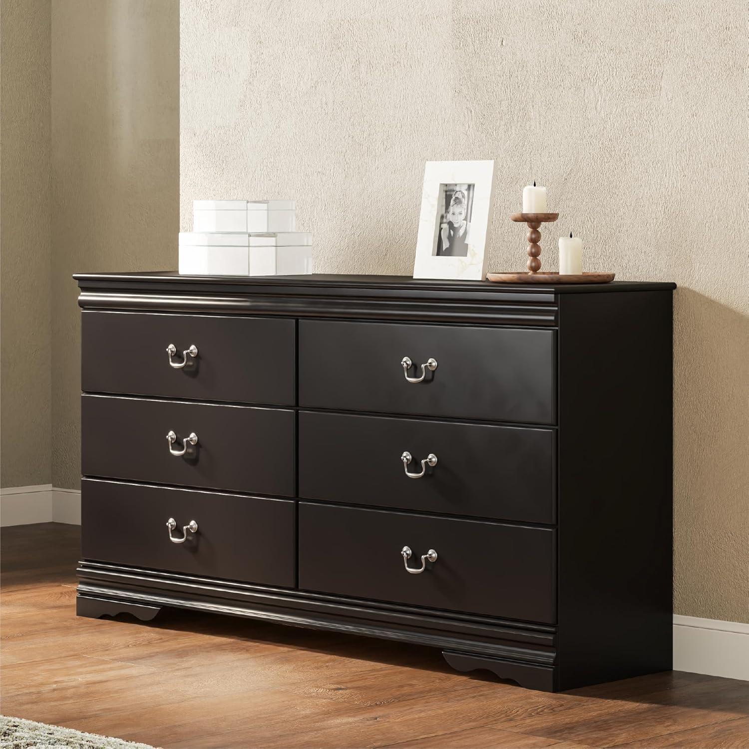 imageSignature Design by Ashley Huey Vineyard Classic 6 Drawer Dresser BLackBlack