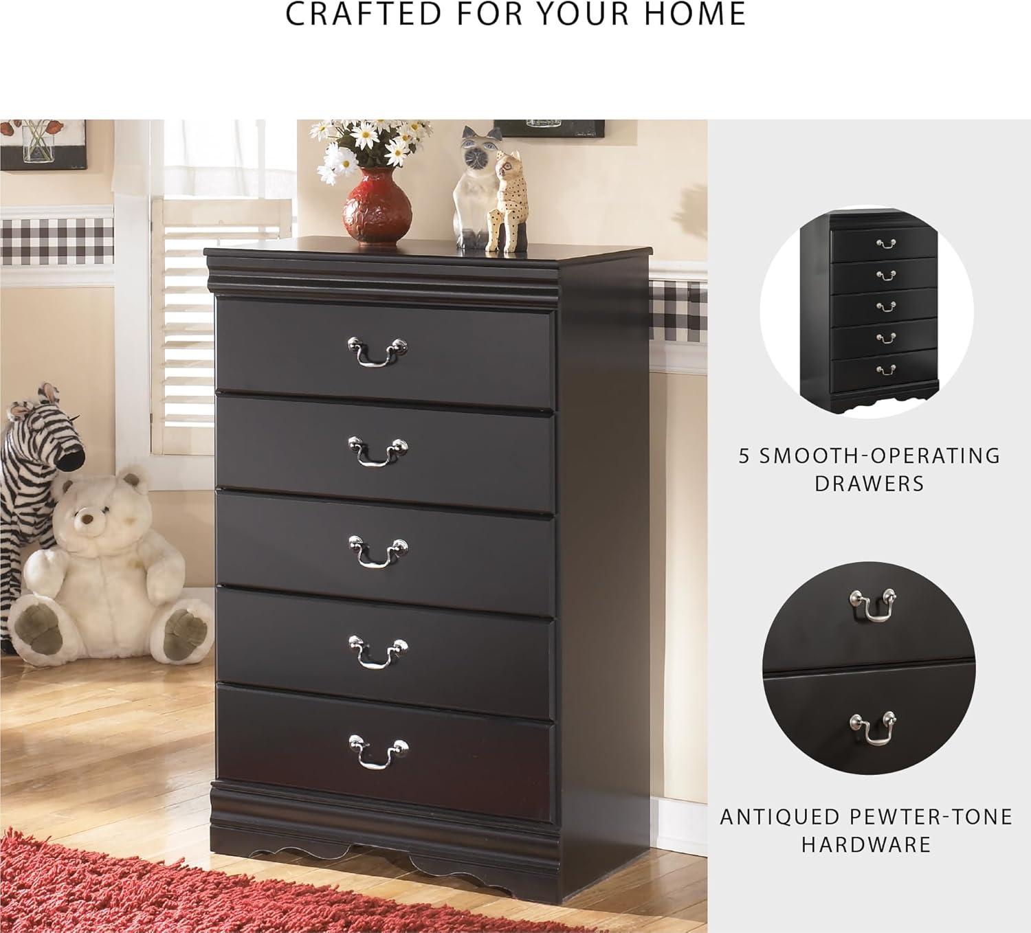 imageSignature Design by Ashley Huey Vineyard Classic 6 Drawer Dresser BLackBlack