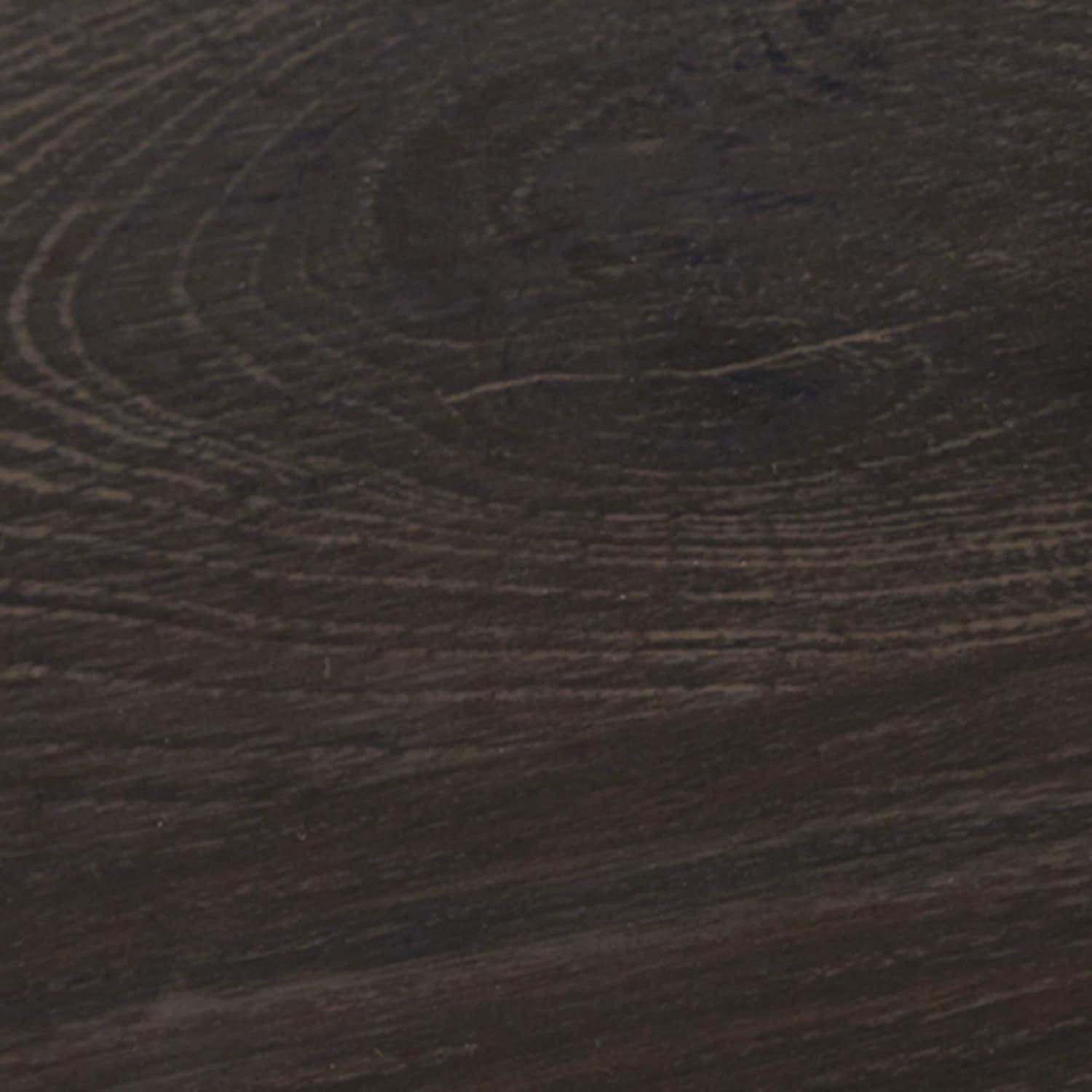 imageSignature Design by Ashley Juararo Rustic 2 Drawer Nightstand 2921quot Tall Dark BrownCharcoal Gray