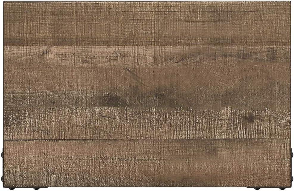 imageSignature Design by Ashley Juararo Rustic 2 Drawer Nightstand 2921quot Tall Dark BrownWarm Brown