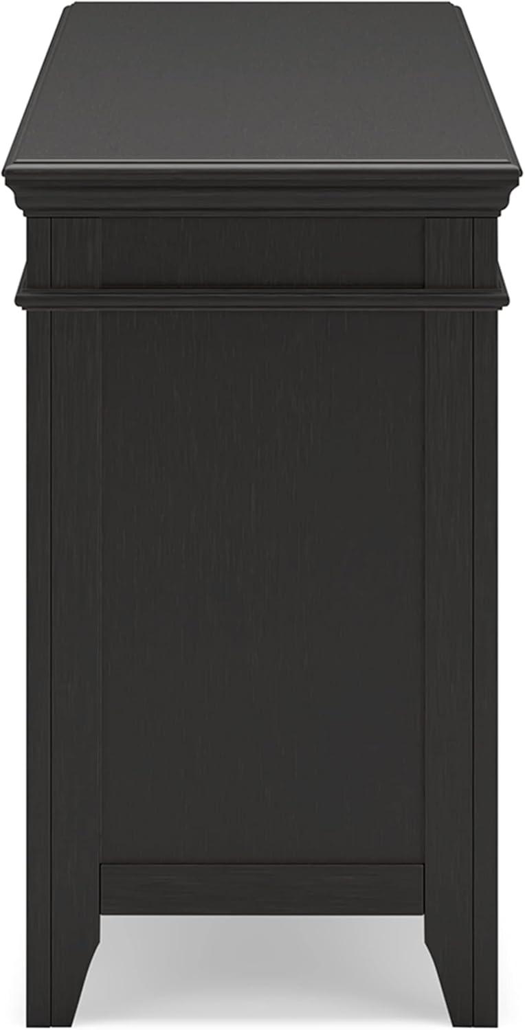 imageSignature Design by Ashley Kanwyn Classic Credenza with 2 Adjustable Shelves WhiteBlack