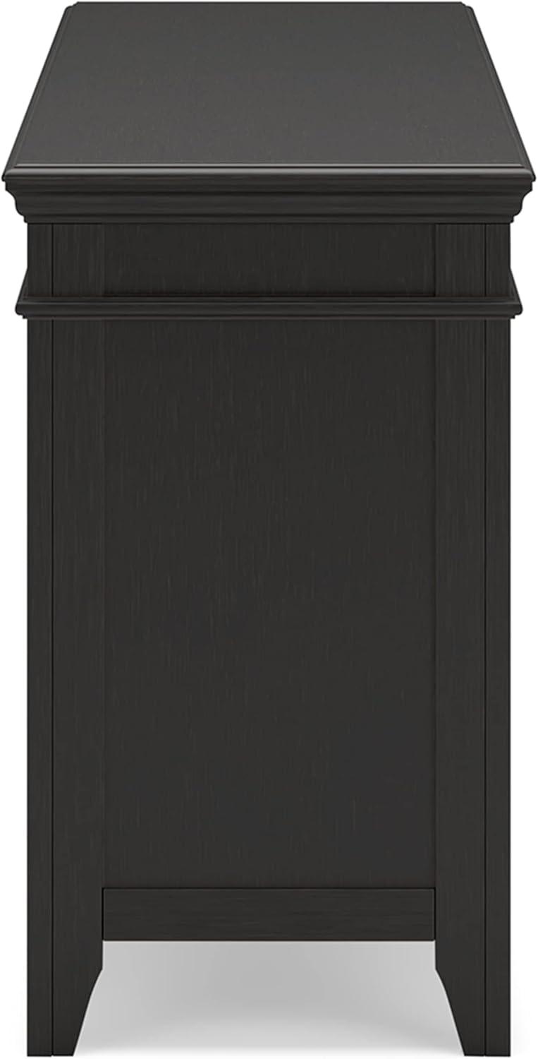 imageSignature Design by Ashley Kanwyn Classic Credenza with 2 Adjustable Shelves WhiteBlack