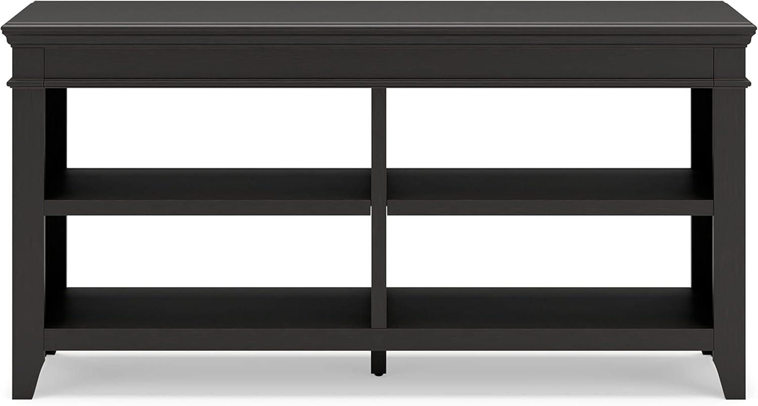 imageSignature Design by Ashley Kanwyn Classic Credenza with 2 Adjustable Shelves WhiteBlack