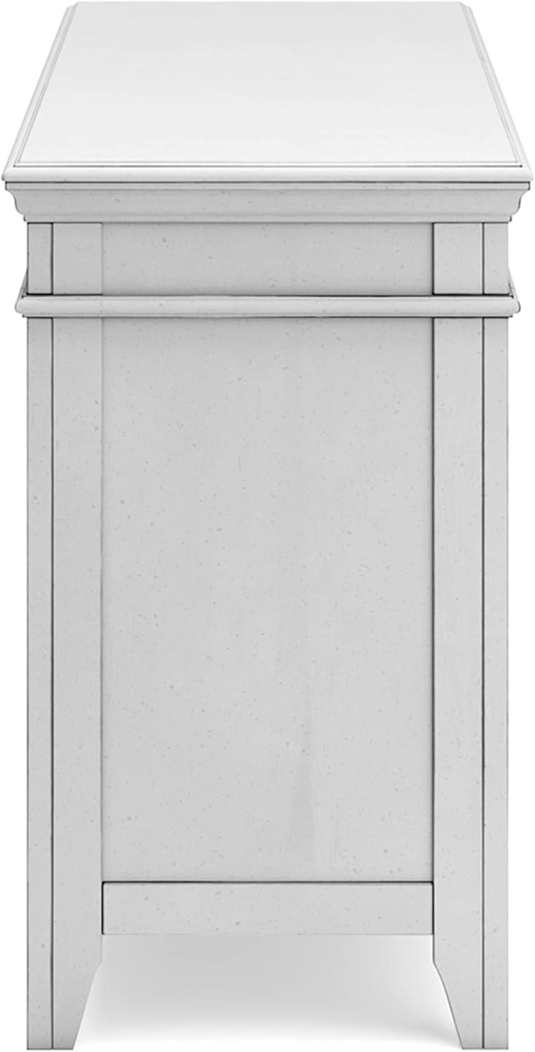 imageSignature Design by Ashley Kanwyn Classic Credenza with 2 Adjustable Shelves WhiteWhite