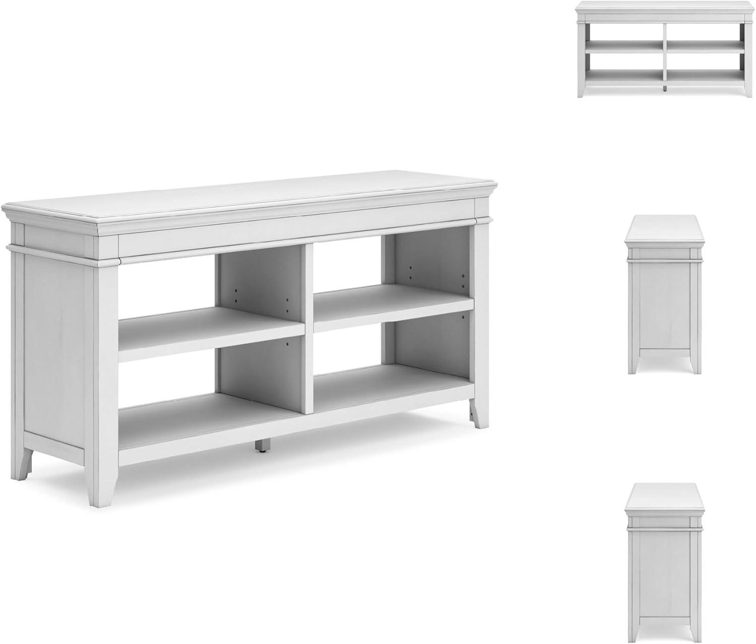 imageSignature Design by Ashley Kanwyn Classic Credenza with 2 Adjustable Shelves WhiteWhite