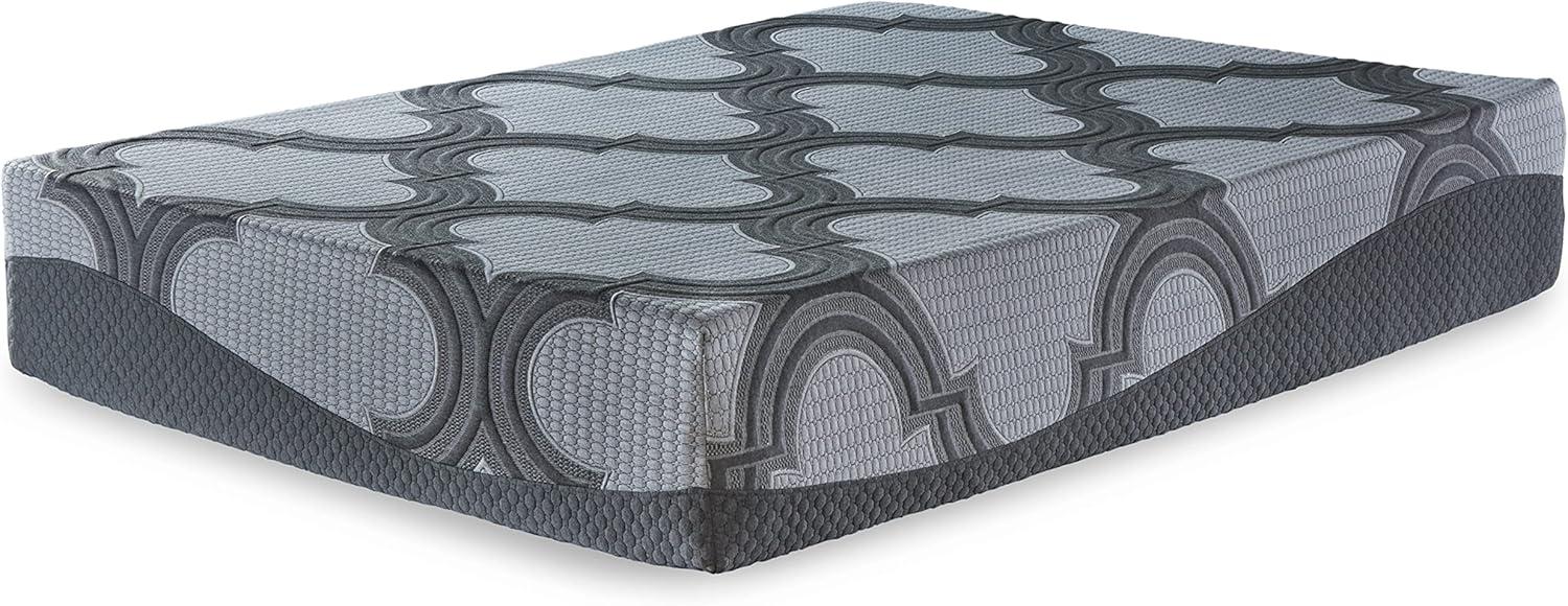 imageSignature Design by Ashley King Size 12 Inch Hybrid Mattress with Cooling Gel Memory Foam and Lumbar Support Form Fiberglass Free Mattress In A Box2Piece King foundation and Mattress