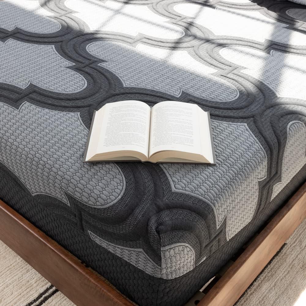 imageSignature Design by Ashley King Size 12 Inch Hybrid Mattress with Cooling Gel Memory Foam and Lumbar Support Form Fiberglass Free Mattress In A BoxCalifornia King