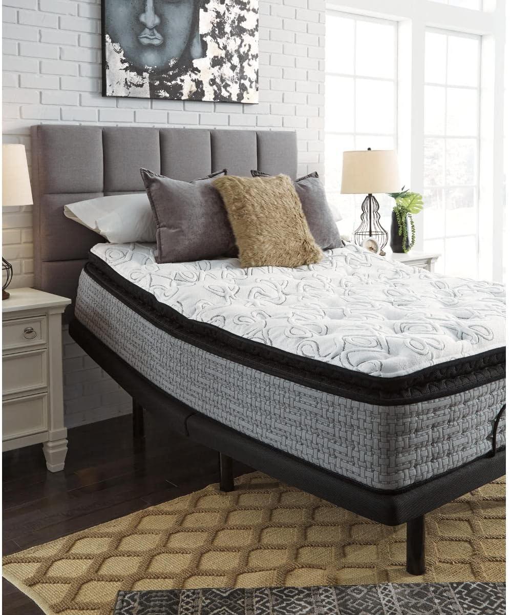 imageSignature Design by Ashley King Size 12 Inch Hybrid Mattress with Cooling Gel Memory Foam and Lumbar Support Form Fiberglass Free Mattress In A BoxKing