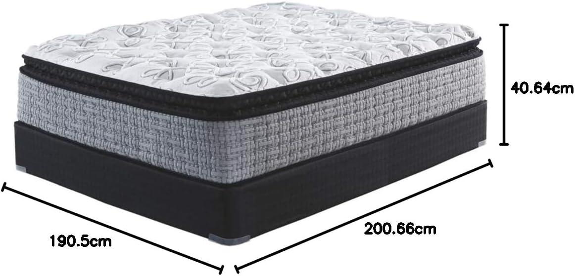 imageSignature Design by Ashley King Size 12 Inch Hybrid Mattress with Cooling Gel Memory Foam and Lumbar Support Form Fiberglass Free Mattress In A BoxKing