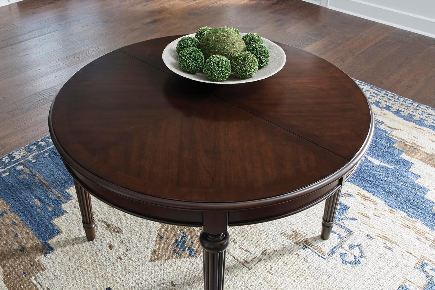 imageSignature Design by Ashley Lavinton Classic Dining Extension Table Dark Brown
