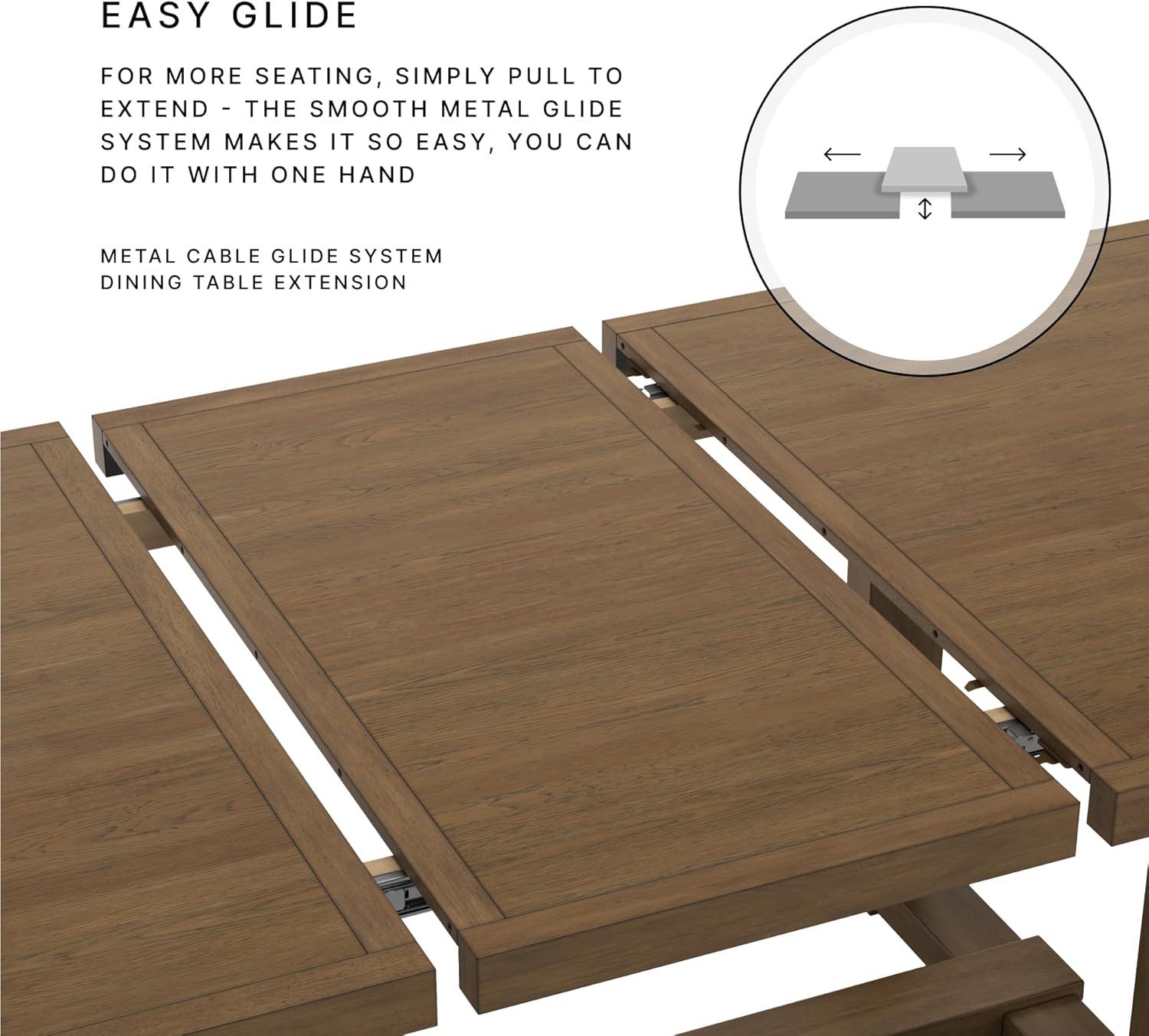 imageSignature Design by Ashley Lavinton Classic Dining Extension Table Dark Brown