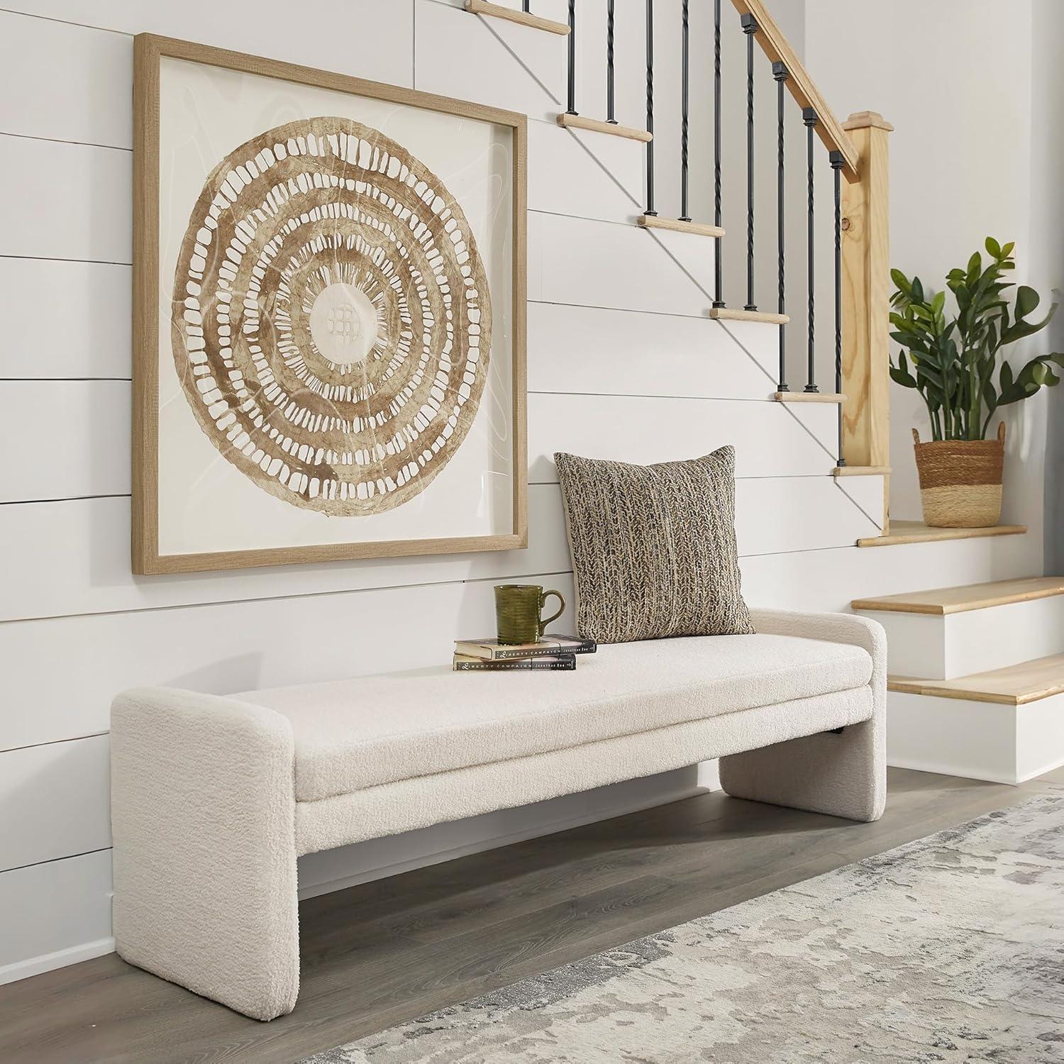 imageSignature Design by Ashley Lembertson 70quot Accent Bench Beige