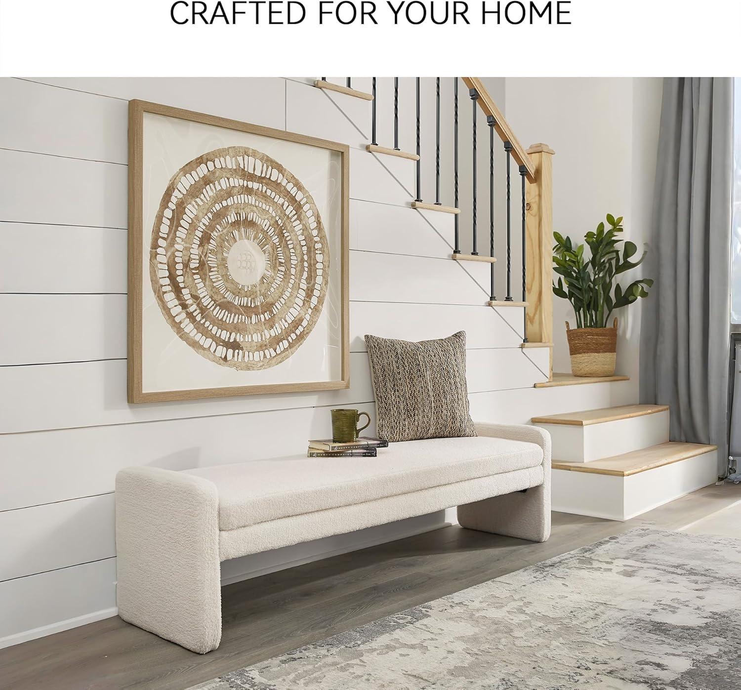 imageSignature Design by Ashley Lembertson 70quot Accent Bench Beige