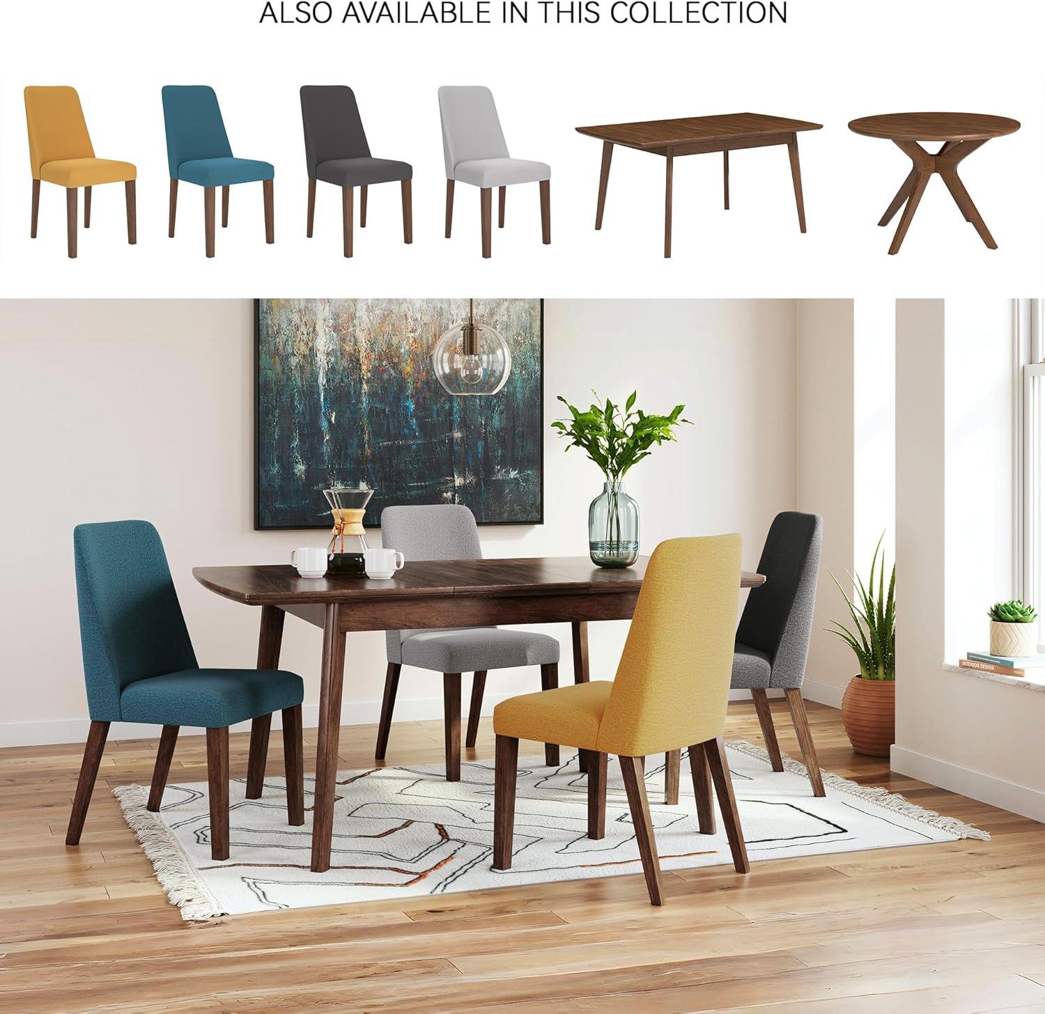 imageSignature Design by Ashley Lyncott Traditional Rectangular Dining Room SelfStoring Extension Table Seats up to 6 Brown