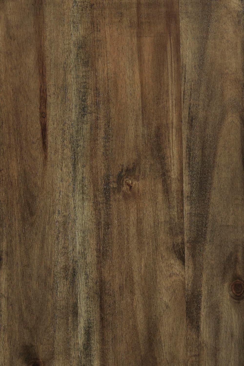 imageSignature Design by Ashley Moriville Rectangular Dining Extension Table 2 Extension Leaves Seats 8 36quot W x 86quot D x 3013quot H Wood ampamp Acacia Veneer BrownRustic Brown