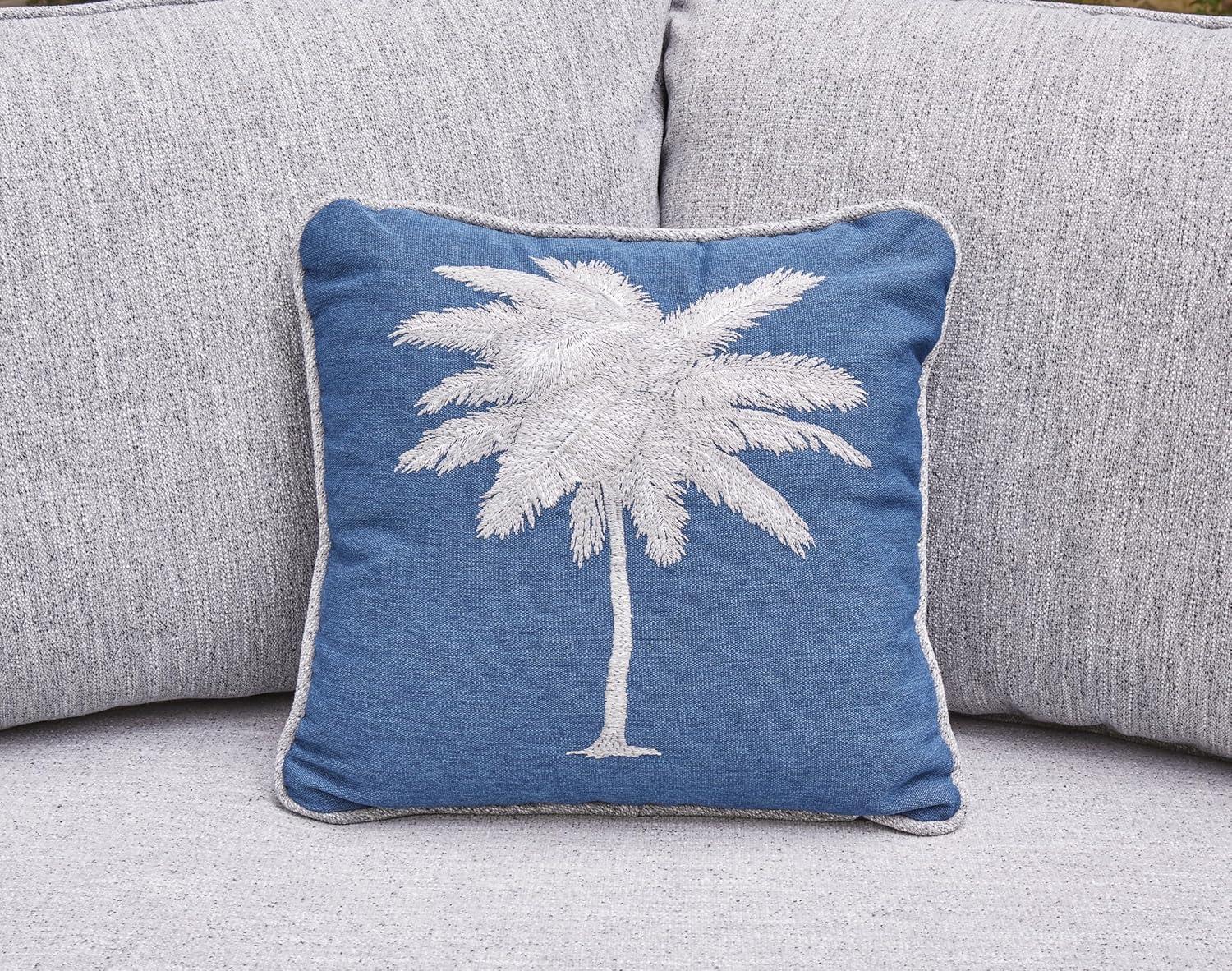 imageSignature Design by Ashley Naples Beach Casual Outdoor Right and Leftarm Facing Loveseat with Cushion and 4 Throw Pillows Set of 2 Nuvella Weather Resistant Fabric Light Gray