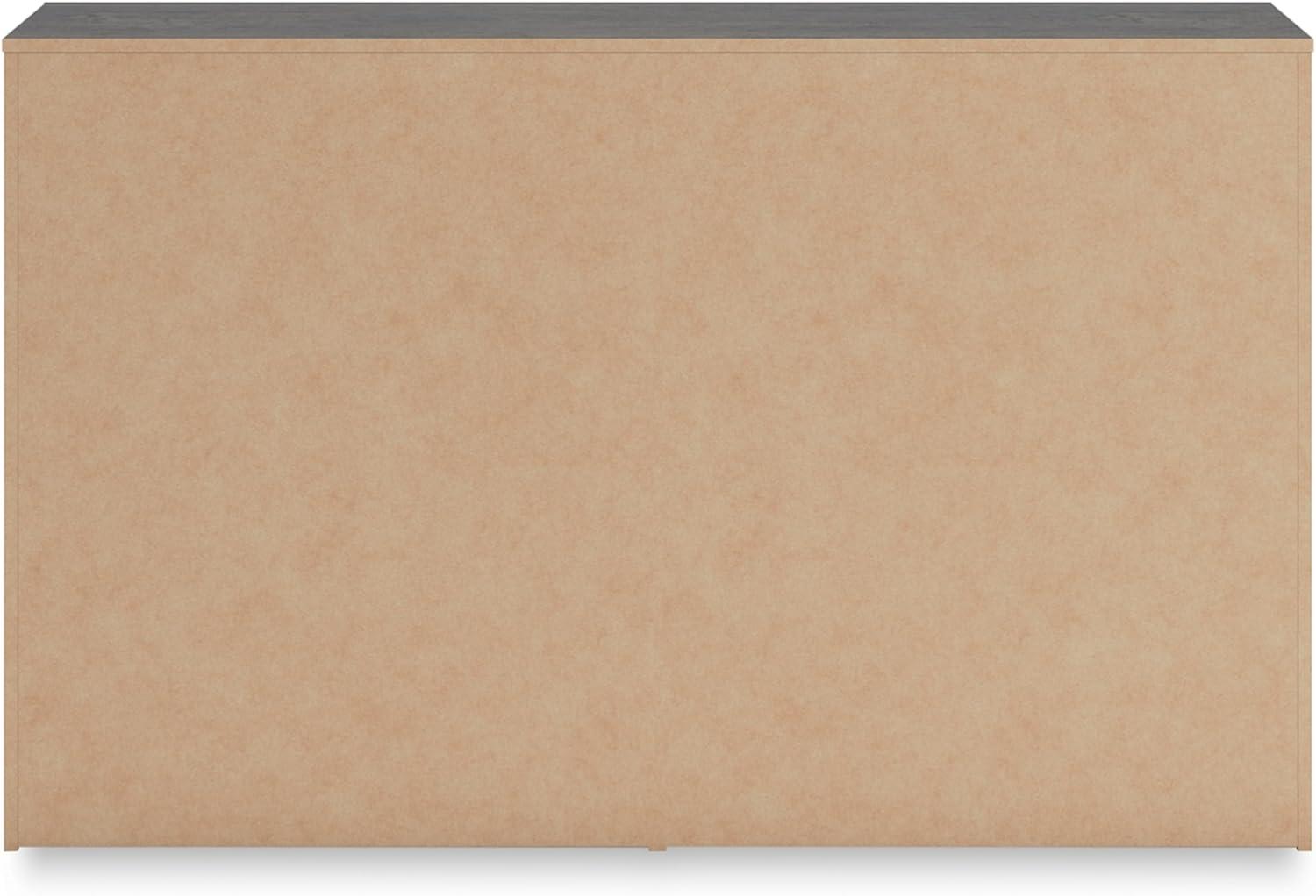 imageSignature Design by Ashley Paxberry Boho 6 Drawer Dresser Smoothgliding Faux Laminate Lined Drawers Wood 6126quot W x 1583quot D x 40quot H WhitewashDark Gray