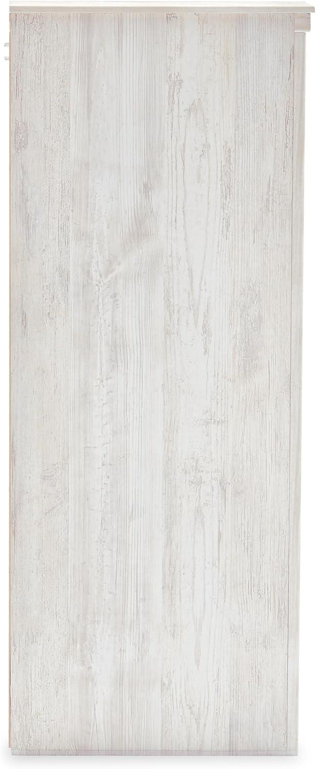 imageSignature Design by Ashley Paxberry Boho 6 Drawer Dresser Smoothgliding Faux Laminate Lined Drawers Wood 6126quot W x 1583quot D x 40quot H WhitewashWhitewash