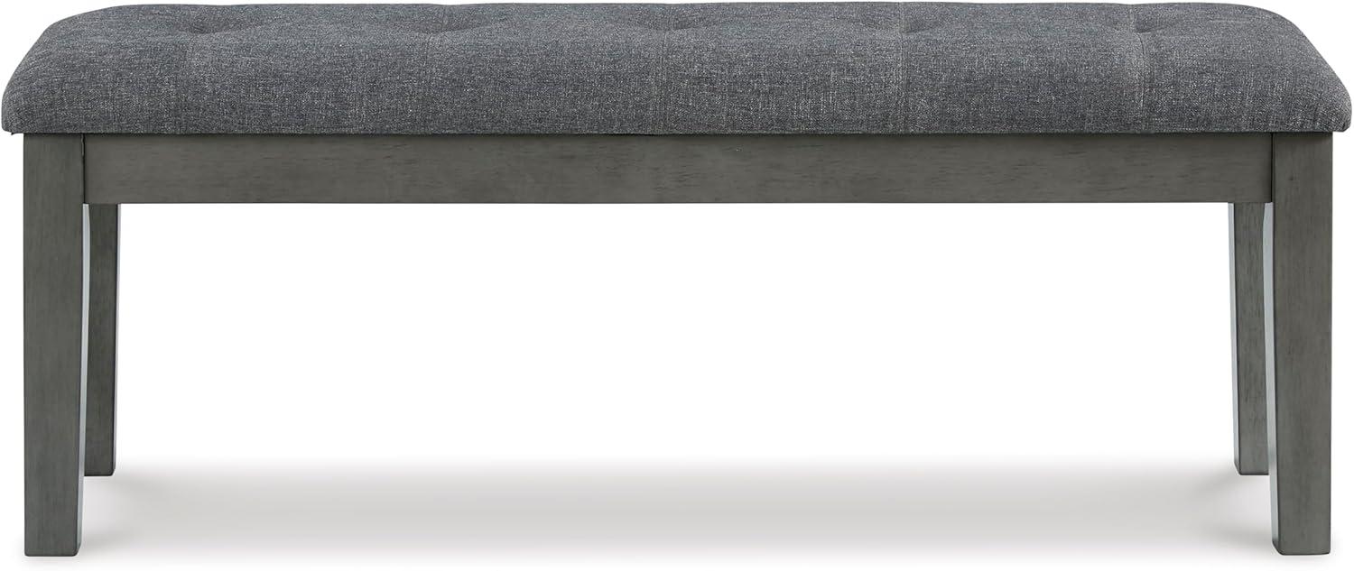 imageSignature Design by Ashley Ralene Tufted Upholstered Dining Room Bench Medium BrownGrey