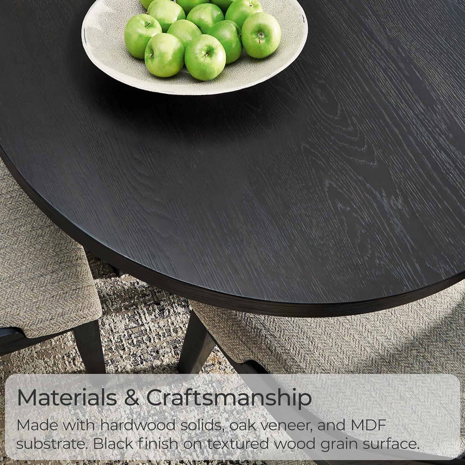 imageSignature Design by Ashley Rowanbeck Minimalist Dining Table for 8 People Black
