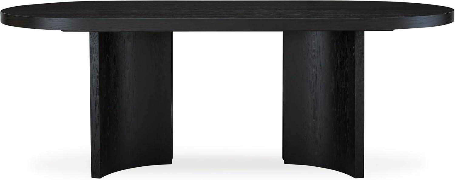 imageSignature Design by Ashley Rowanbeck Minimalist Dining Table for 8 People Black