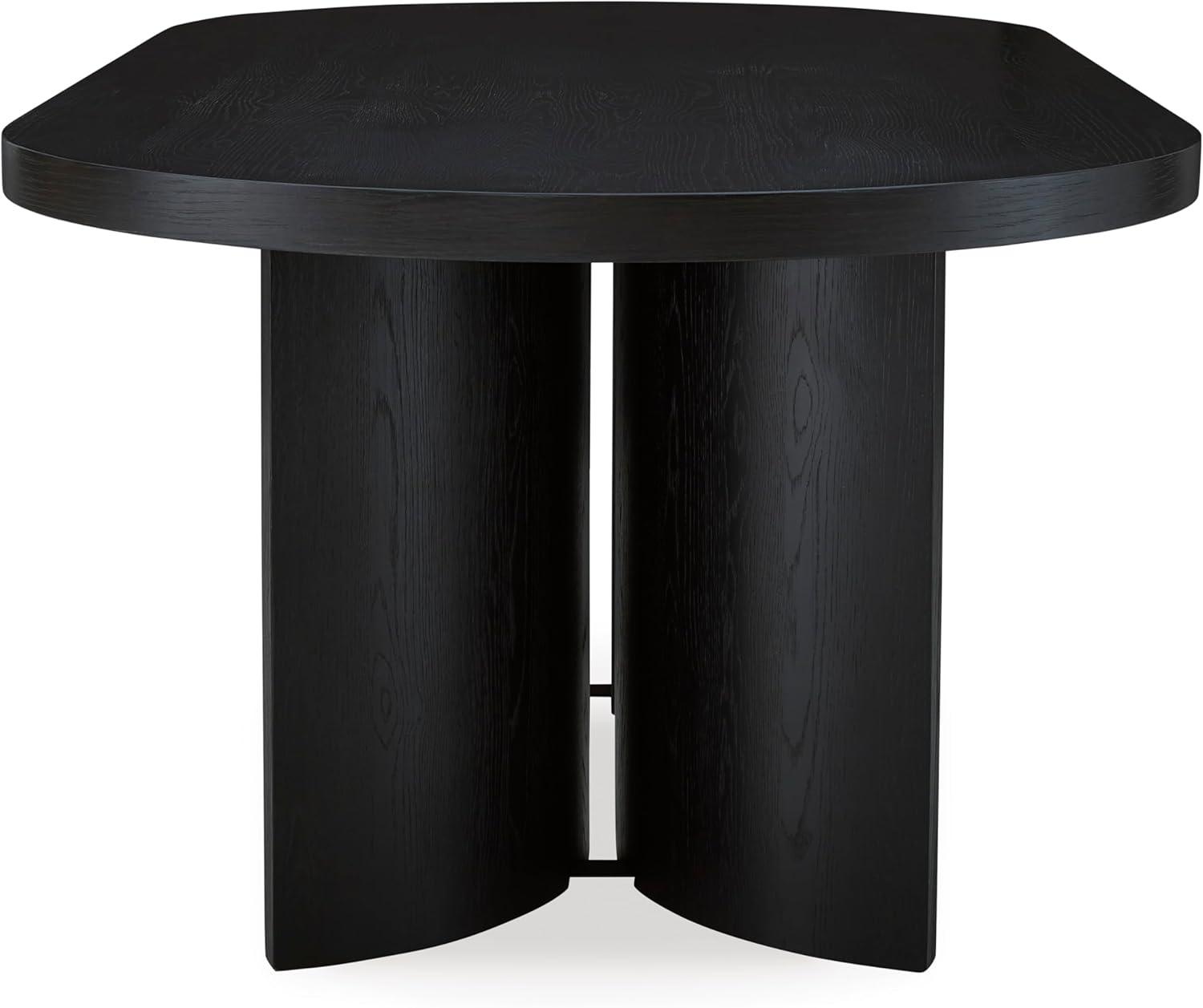 imageSignature Design by Ashley Rowanbeck Minimalist Dining Table for 8 People Black
