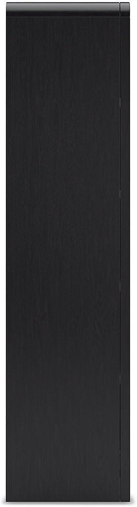 imageSignature Design by Ashley Rowanbeck Modern Freestanding 5Tier 72quot Bookcase with 3 Adjustable Shelves Black