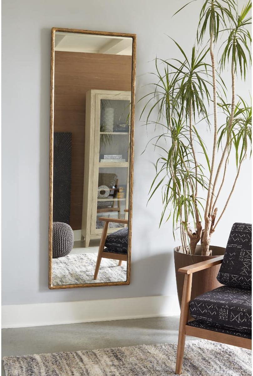 imageSignature Design by Ashley Ryandale Antique 72quot Rectangular Aluminum Full Length Floor Mirror Metallic