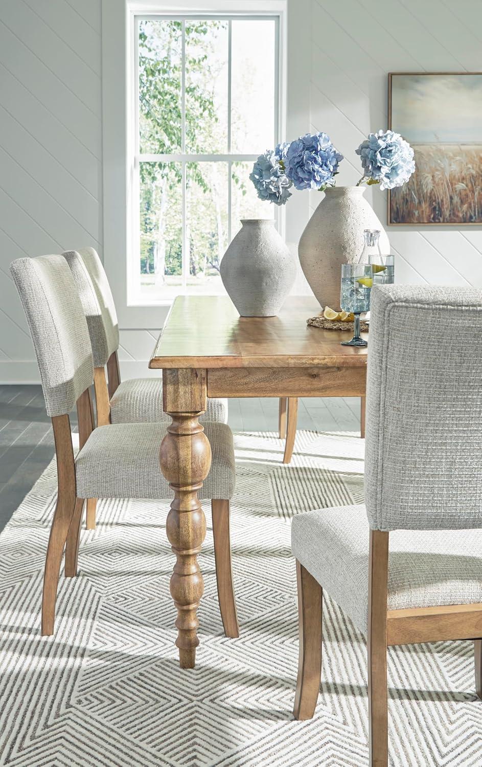 imageSignature Design by Ashley Rybergston Casual Dining Table with 4 Legs Light Brown