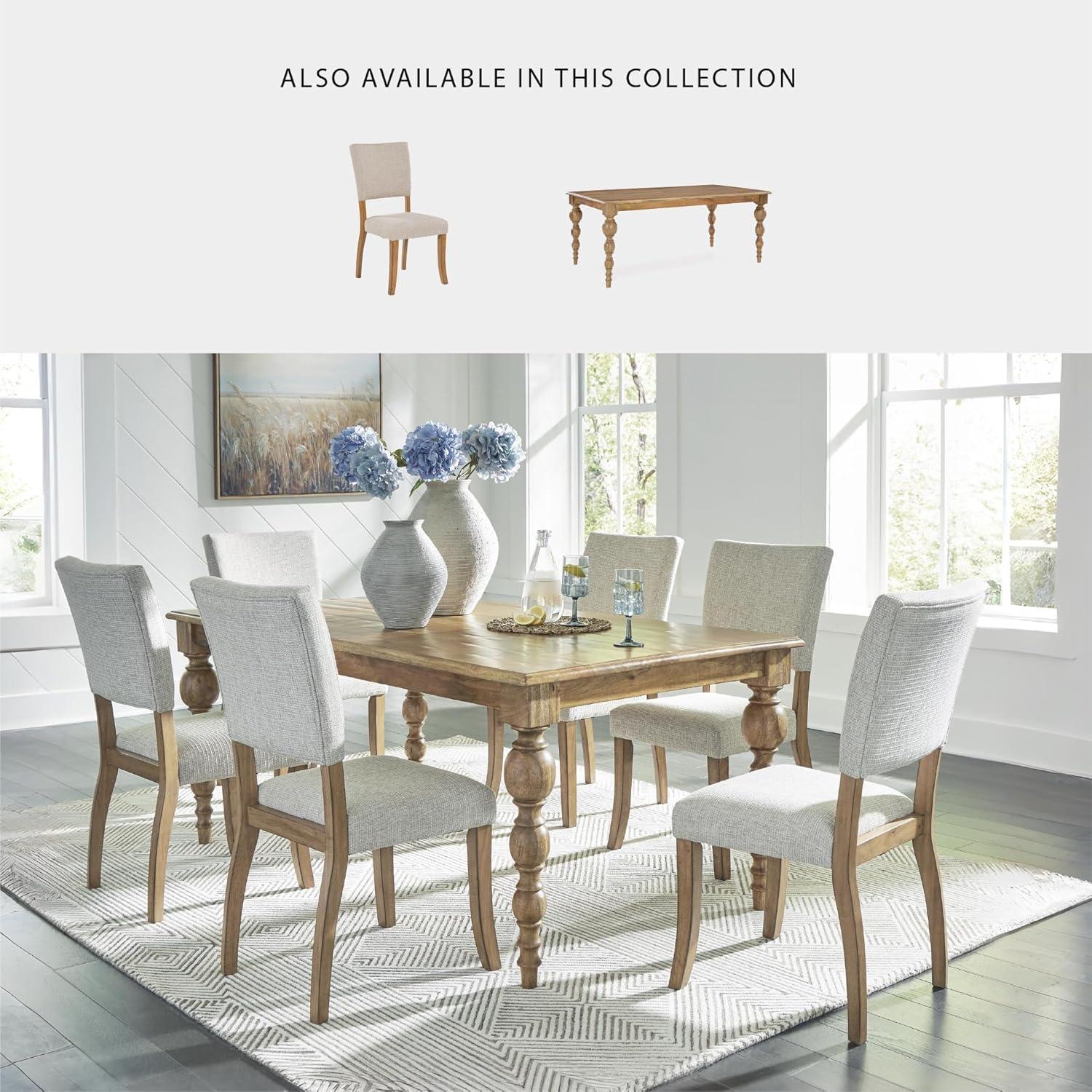 imageSignature Design by Ashley Rybergston Casual Dining Table with 4 Legs Light Brown