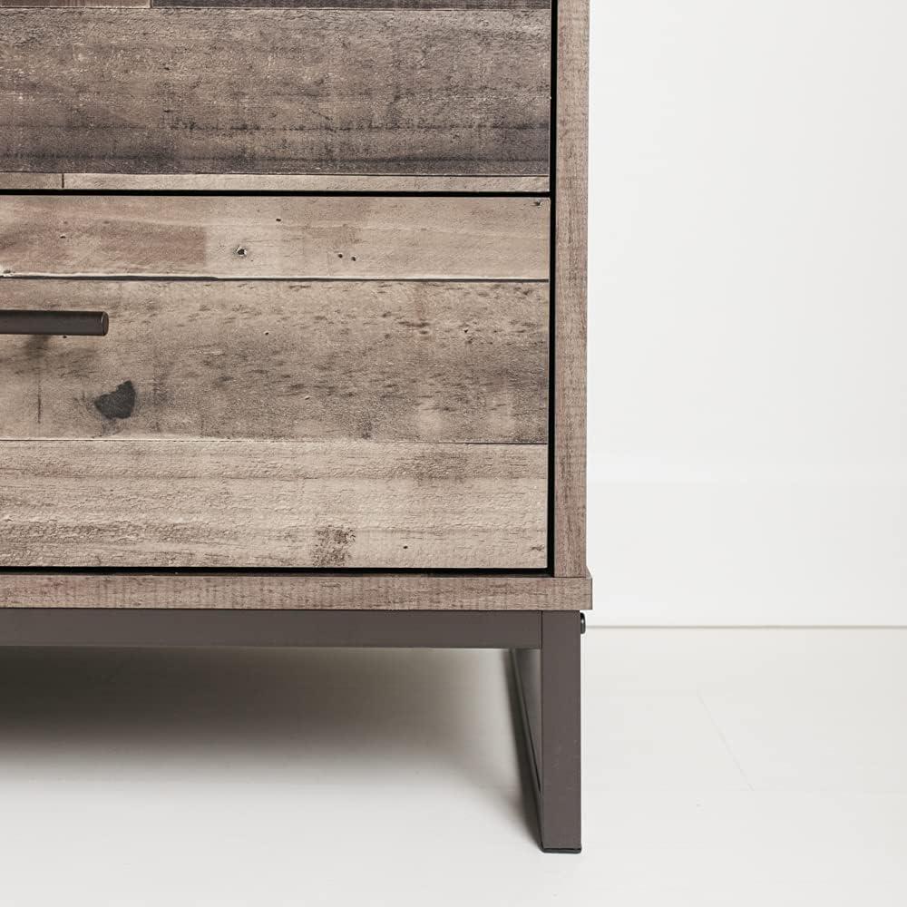 imageSignature Design by Ashley Socalle Modern 6Drawer Dresser with Safety Stop BlackPlankBlack1