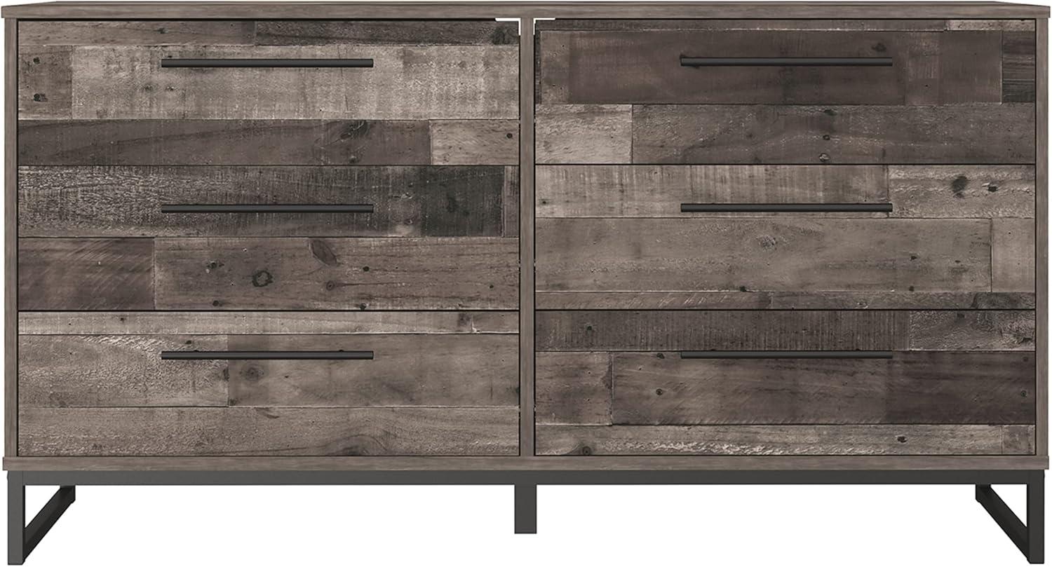 imageSignature Design by Ashley Socalle Modern 6Drawer Dresser with Safety Stop BlackPlankBlack1