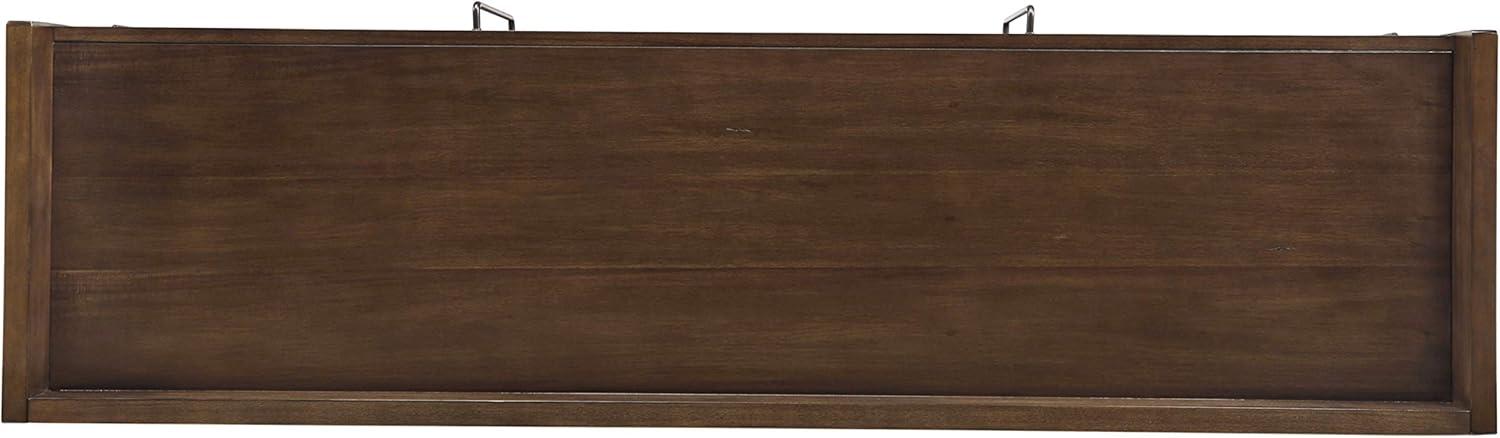 imageSignature Design by Ashley Starmore Urban TV Stand Fits TVs up to 68quot 2 Glass Cabinets and Adjustable Shelves For Storage Brown