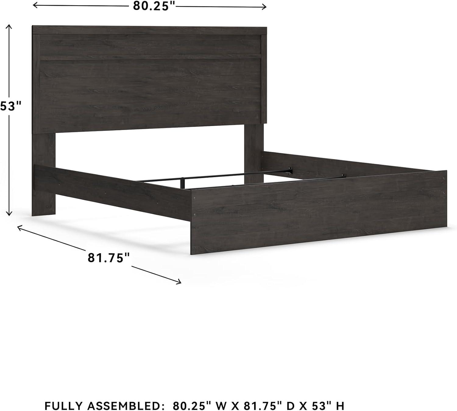 imageSignature Design by Ashley Stelsie Vintage SmoothGliding 6Drawer Dresser and Mirror with Safety Stop WhiteCharcoal