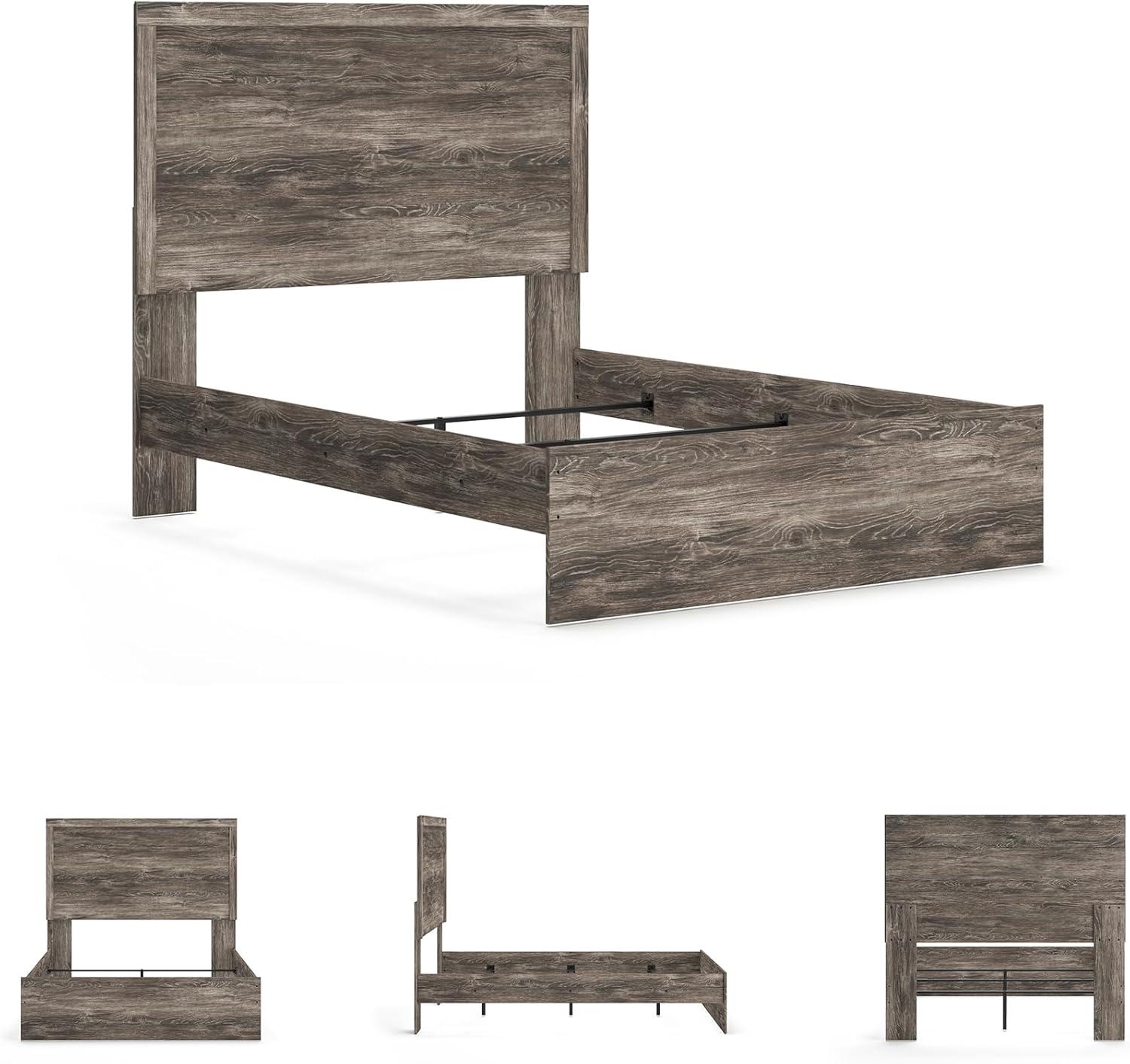 imageSignature Design by Ashley Stelsie Vintage SmoothGliding 6Drawer Dresser and Mirror with Safety Stop WhiteGrey