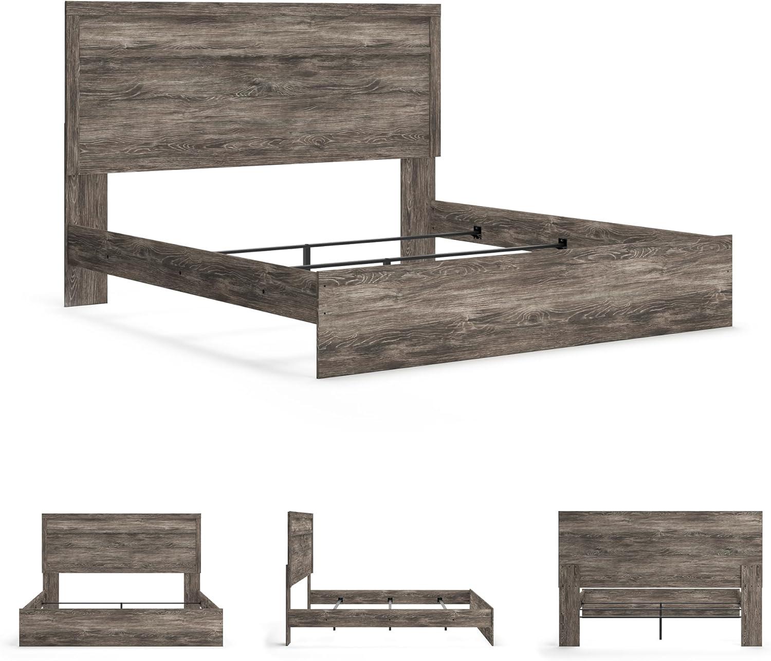 imageSignature Design by Ashley Stelsie Vintage SmoothGliding 6Drawer Dresser and Mirror with Safety Stop WhiteGrey