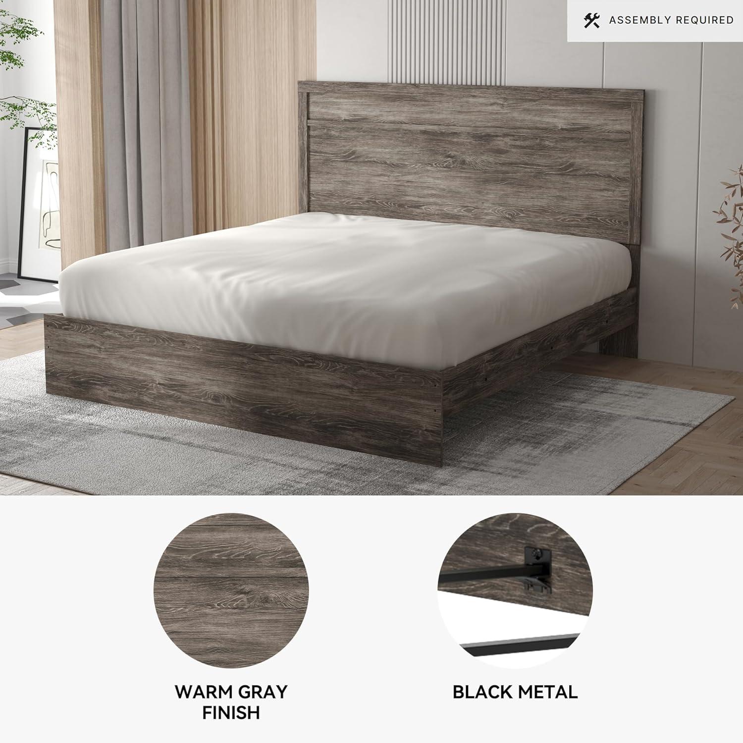 imageSignature Design by Ashley Stelsie Vintage SmoothGliding 6Drawer Dresser and Mirror with Safety Stop WhiteGrey