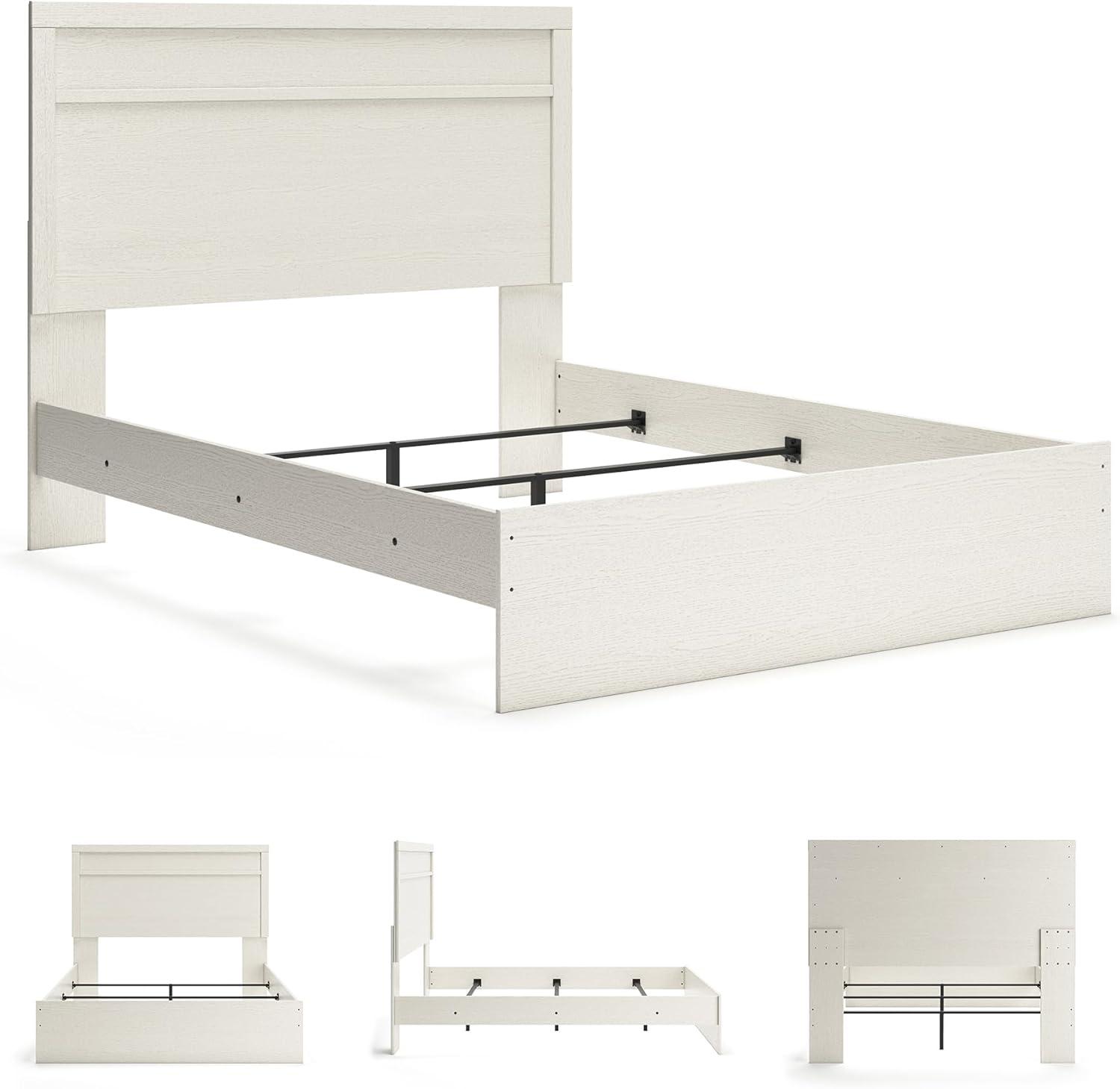 imageSignature Design by Ashley Stelsie Vintage SmoothGliding 6Drawer Dresser and Mirror with Safety Stop WhiteWhite