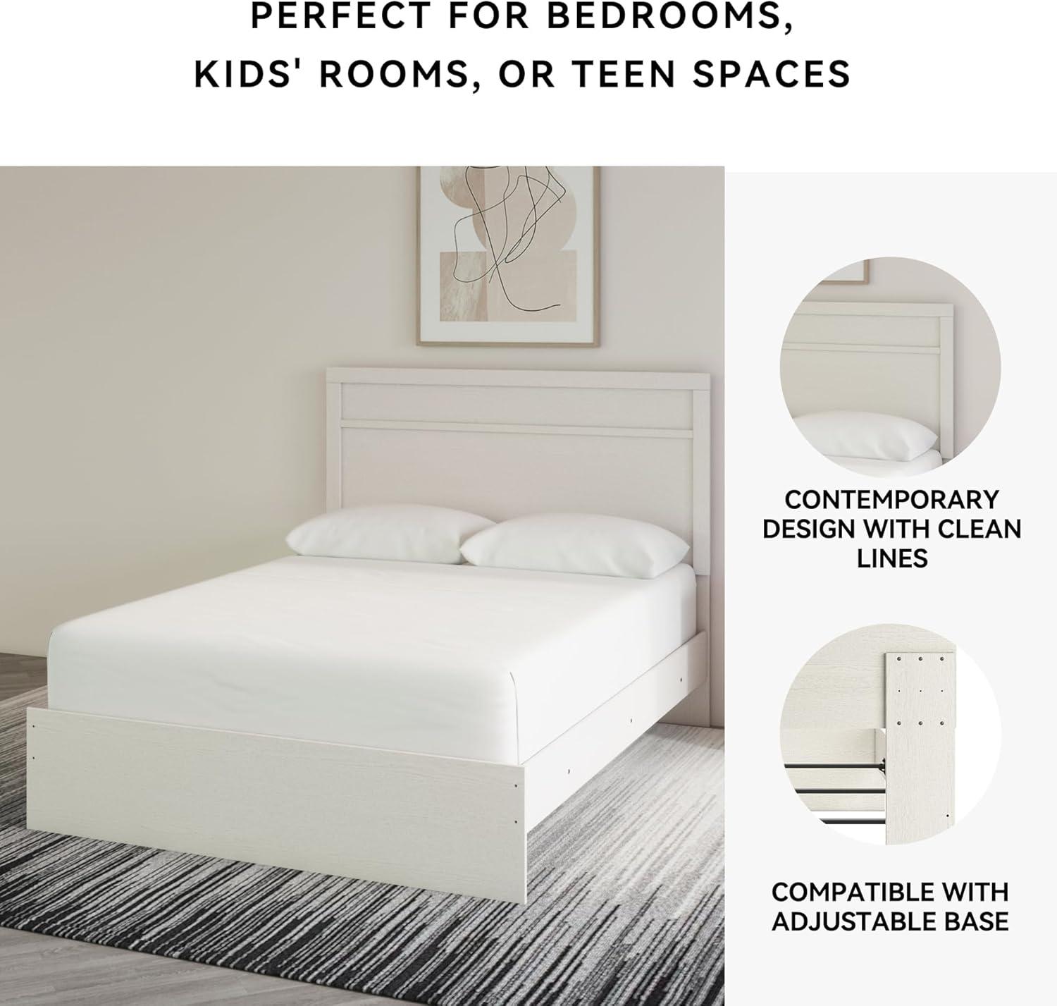 imageSignature Design by Ashley Stelsie Vintage SmoothGliding 6Drawer Dresser and Mirror with Safety Stop WhiteWhite