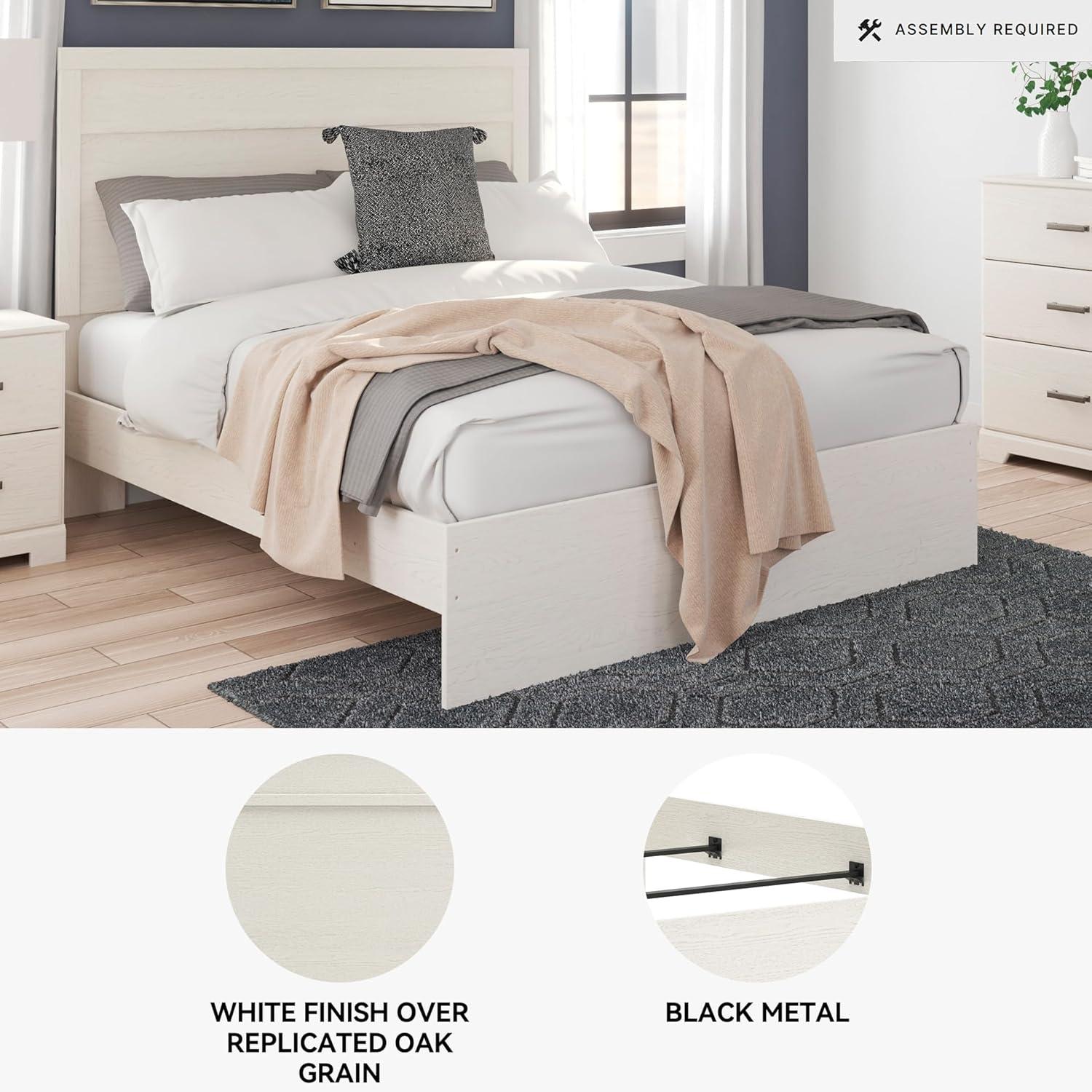 imageSignature Design by Ashley Stelsie Vintage SmoothGliding 6Drawer Dresser and Mirror with Safety Stop WhiteWhite