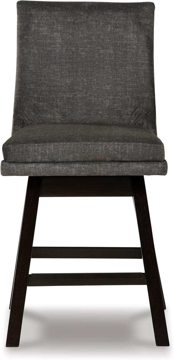 imageSignature Design by Ashley Tallenger Upholstered Counter Height Barstool Set of 2 BeigeDark Gray