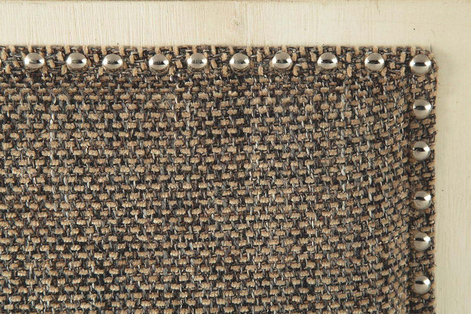 imageSignature Design by Ashley Tyler Creek Urban Farmhouse Counter Height Upholstered Dining Bench Almost BlackWhitewash