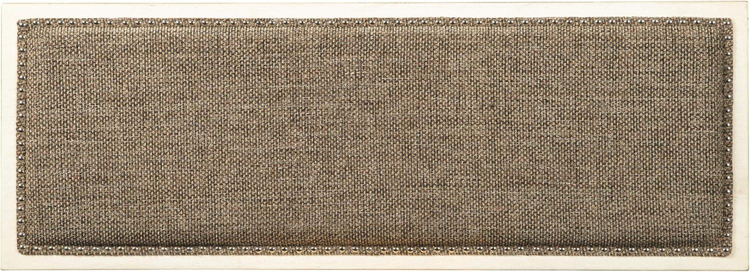 imageSignature Design by Ashley Tyler Creek Urban Farmhouse Counter Height Upholstered Dining Bench Almost BlackWhitewash