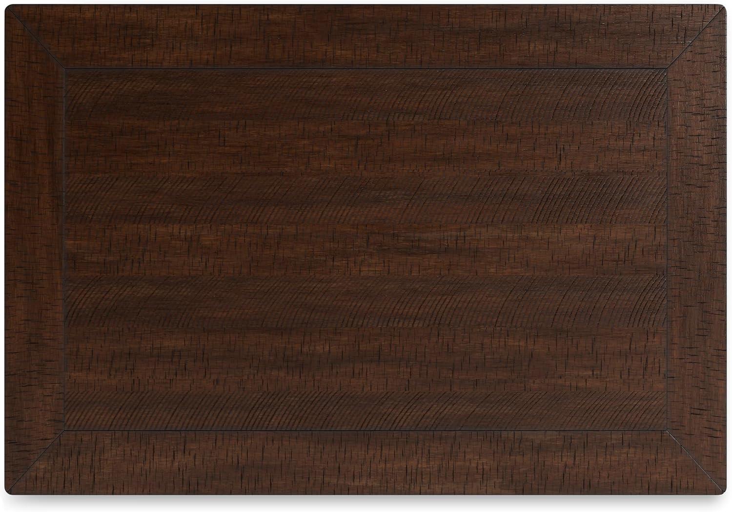 imageSignature Design by Ashley Valebeck Rectangular Dining Room Table 4 Drawers 2 Open Shelves Wine Rack Wood 60quot W x 40quot D x 3613quot H White ampamp Brown