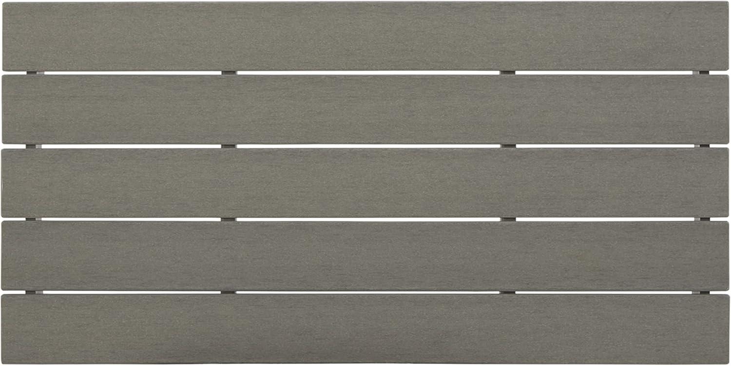 imageSignature Design by Ashley Visola Contemporary Outdoor Cushioned Chaise Lounge with Adjustable Backrest Nuvella Weather Resistant Fabric GrayCoffee Table