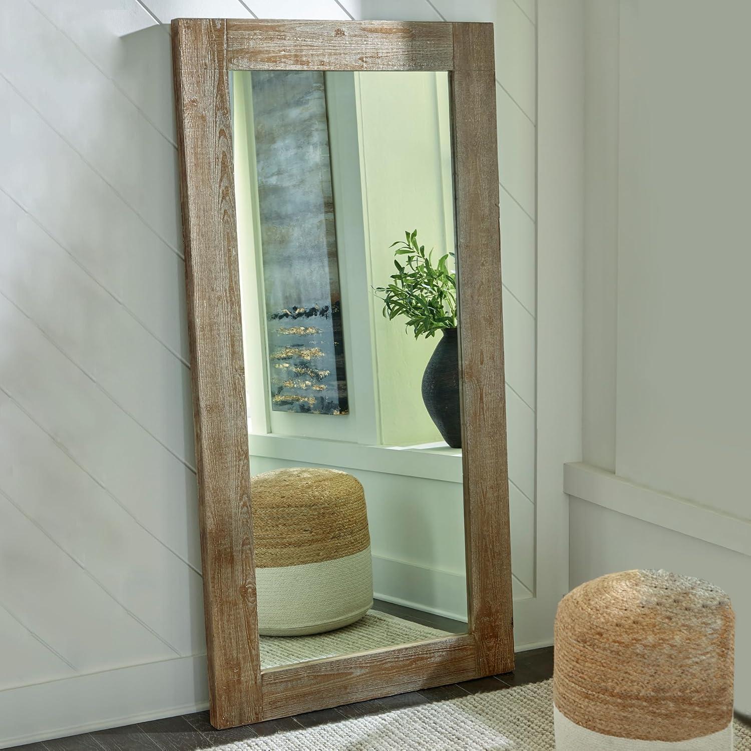 imageSignature Design by Ashley Waltleigh Vintage 72quot Floor Mirror Brown