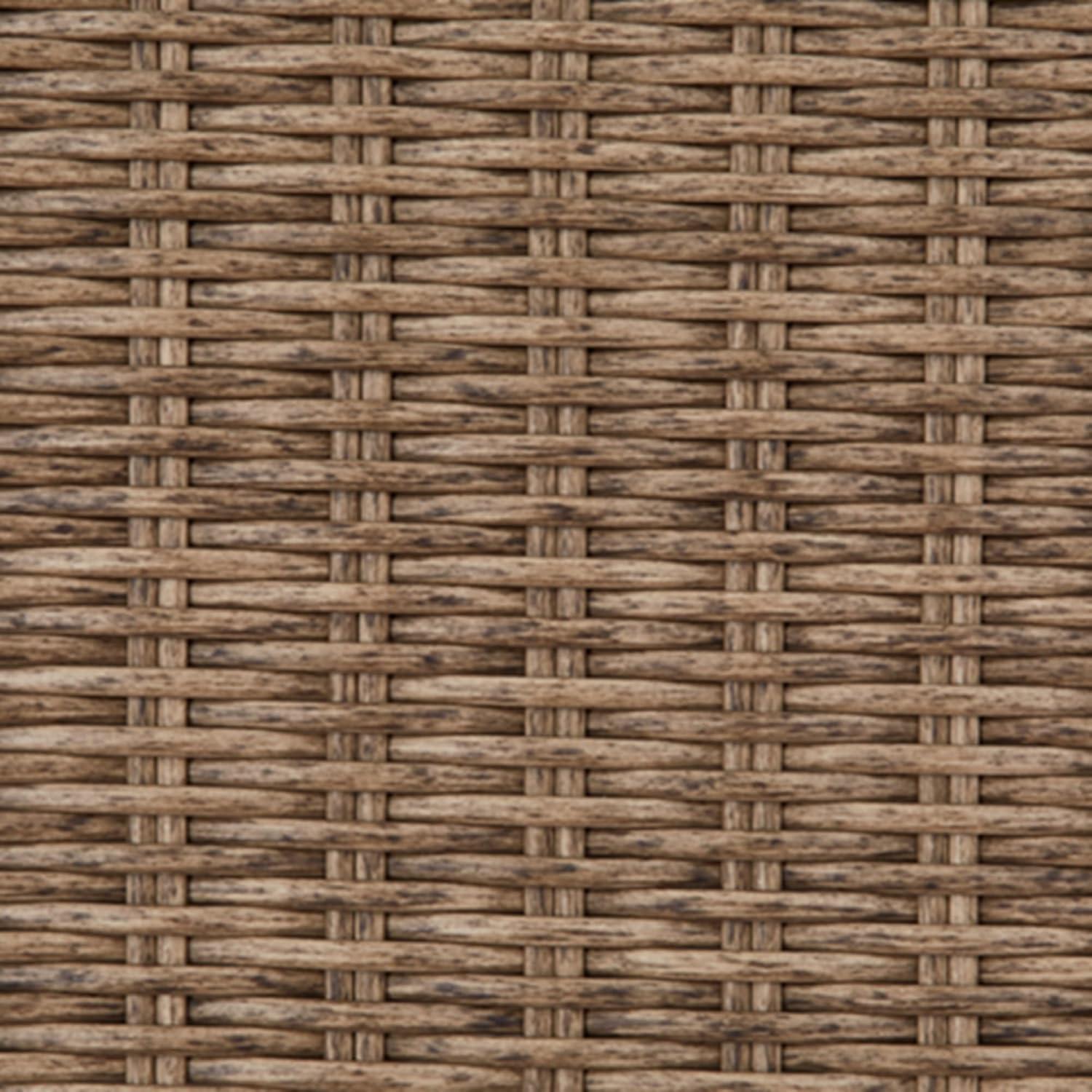 imageSignature Design by Ashley Walton Bridge Casual Outdoor Bar Table with Fire Pit and Storage Light BrownLight Brown