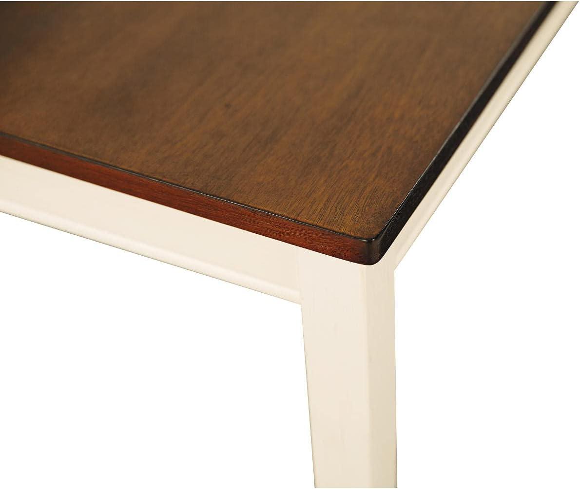 imageSignature Design by Ashley Whitesburg Cottage Rectangular Dining Bench Brown ampamp Antique WhiteWhite