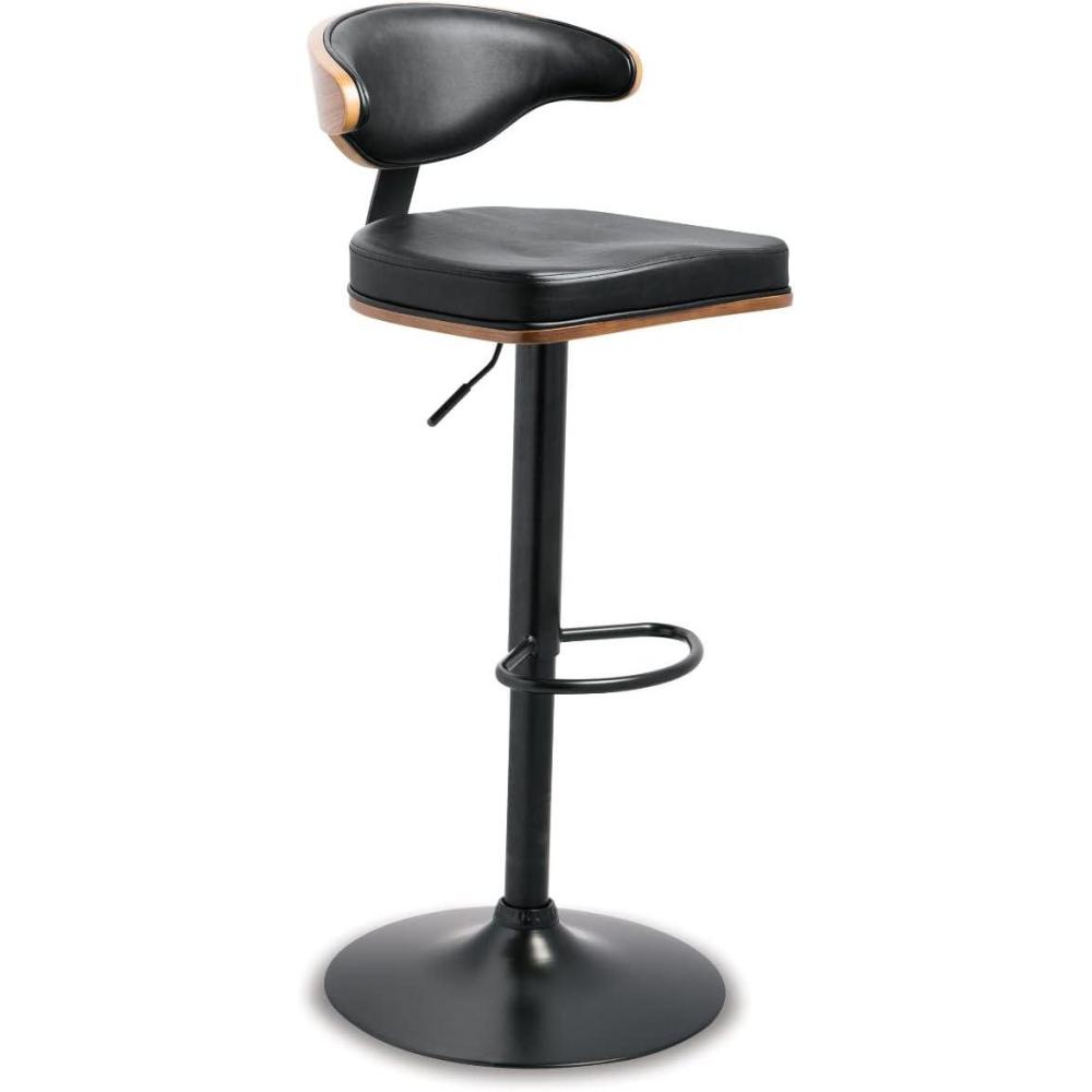 imageSignature Design by Ashley Centiar 24quot Counter Height Modern Bucket Barstool 2 Count BrownTwo Toned