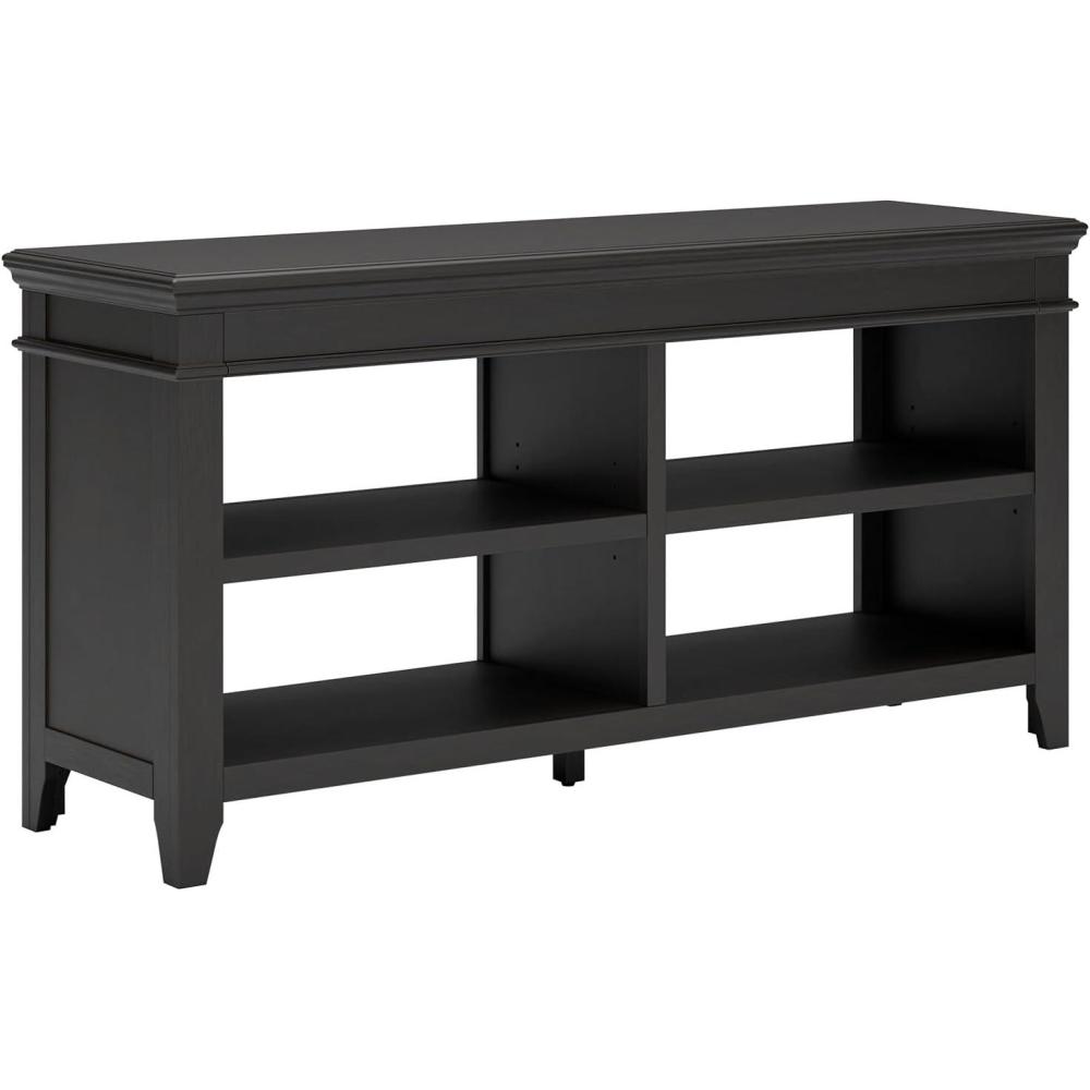 imageSignature Design by Ashley Kanwyn Classic Credenza with 2 Adjustable Shelves WhiteBlack